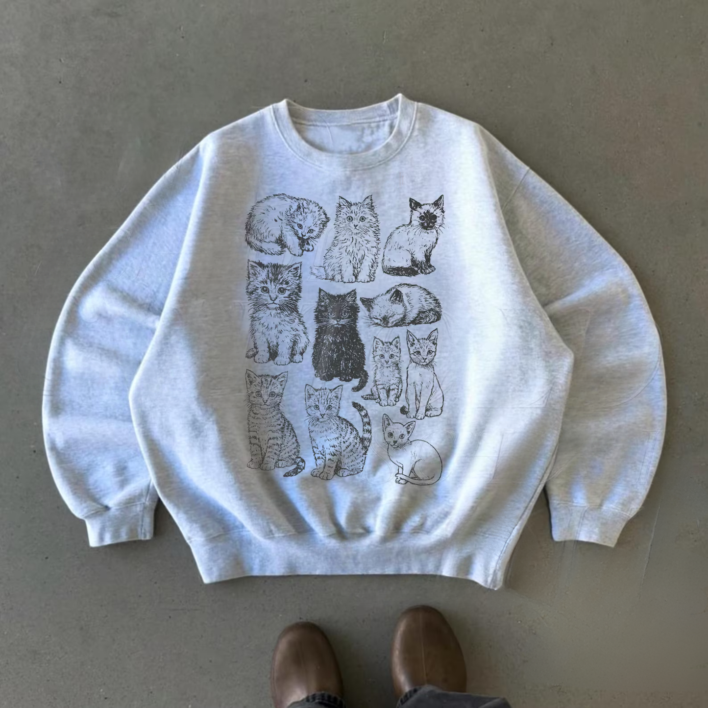 Vintage Cat Sweater New