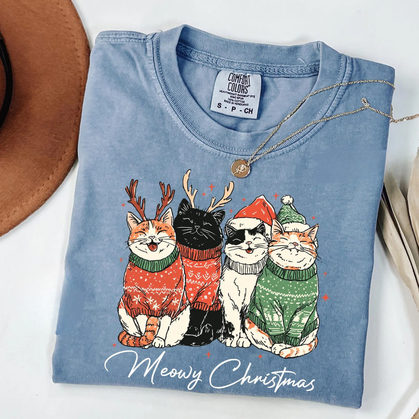 Meowy Christmas Tee V14