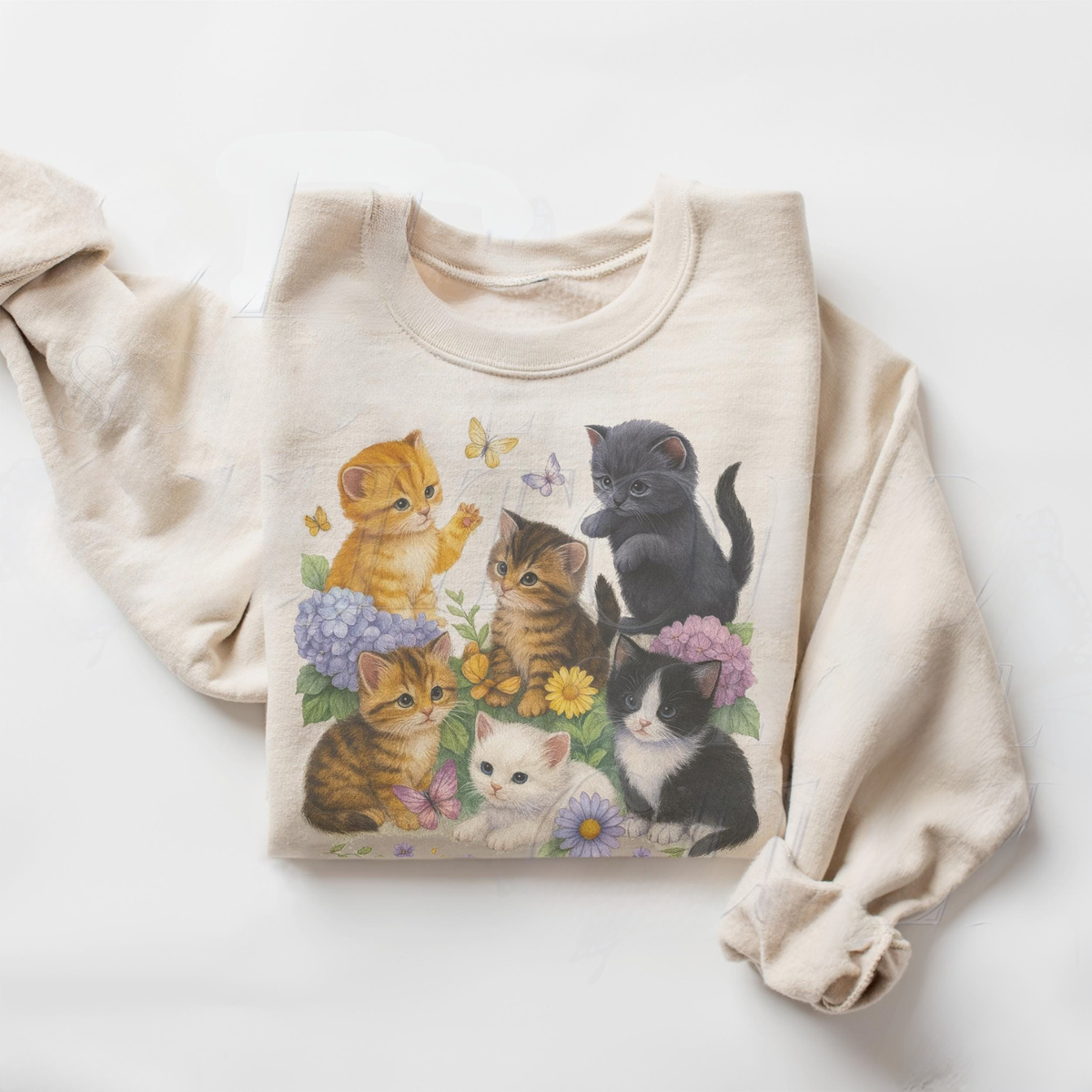 Retro Kitten Sweatshirt V3