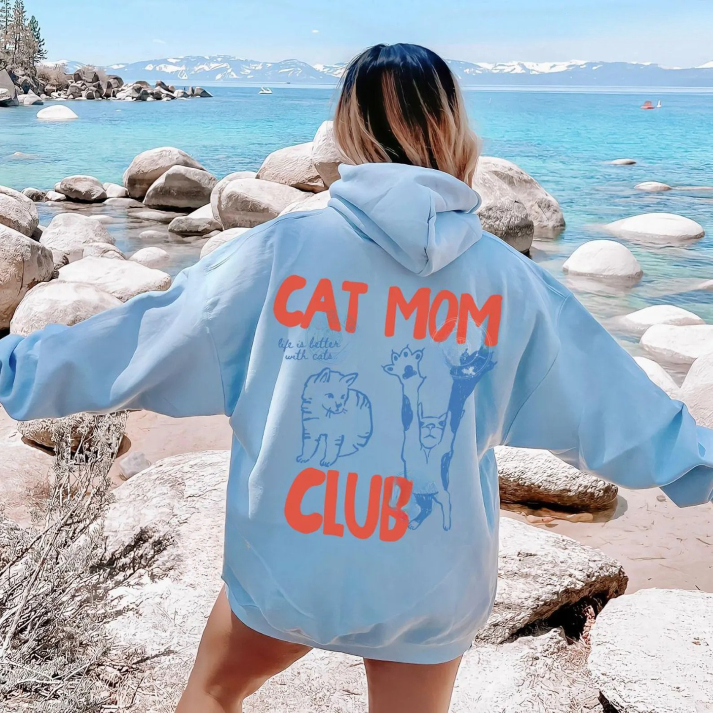 Cat Mom Club Hoodie V2