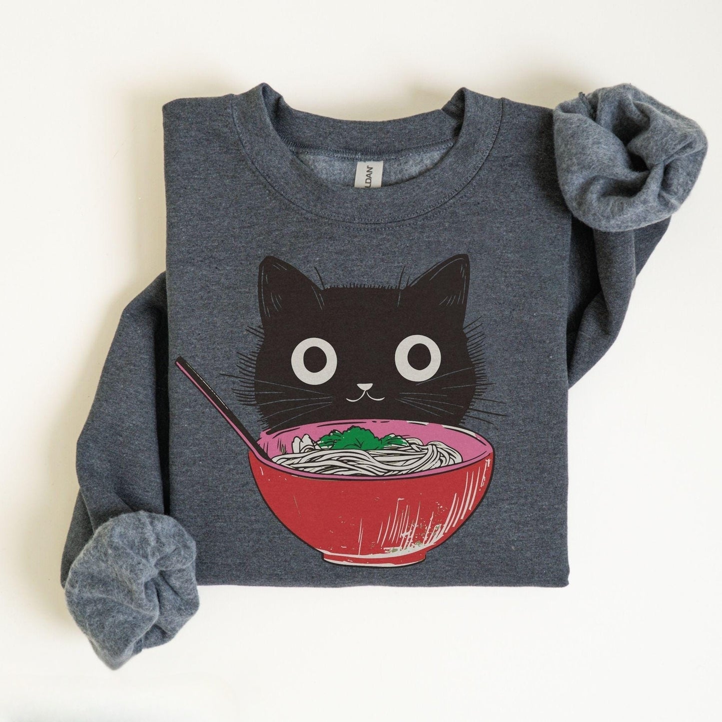 Retro Ramen Cat Sweater