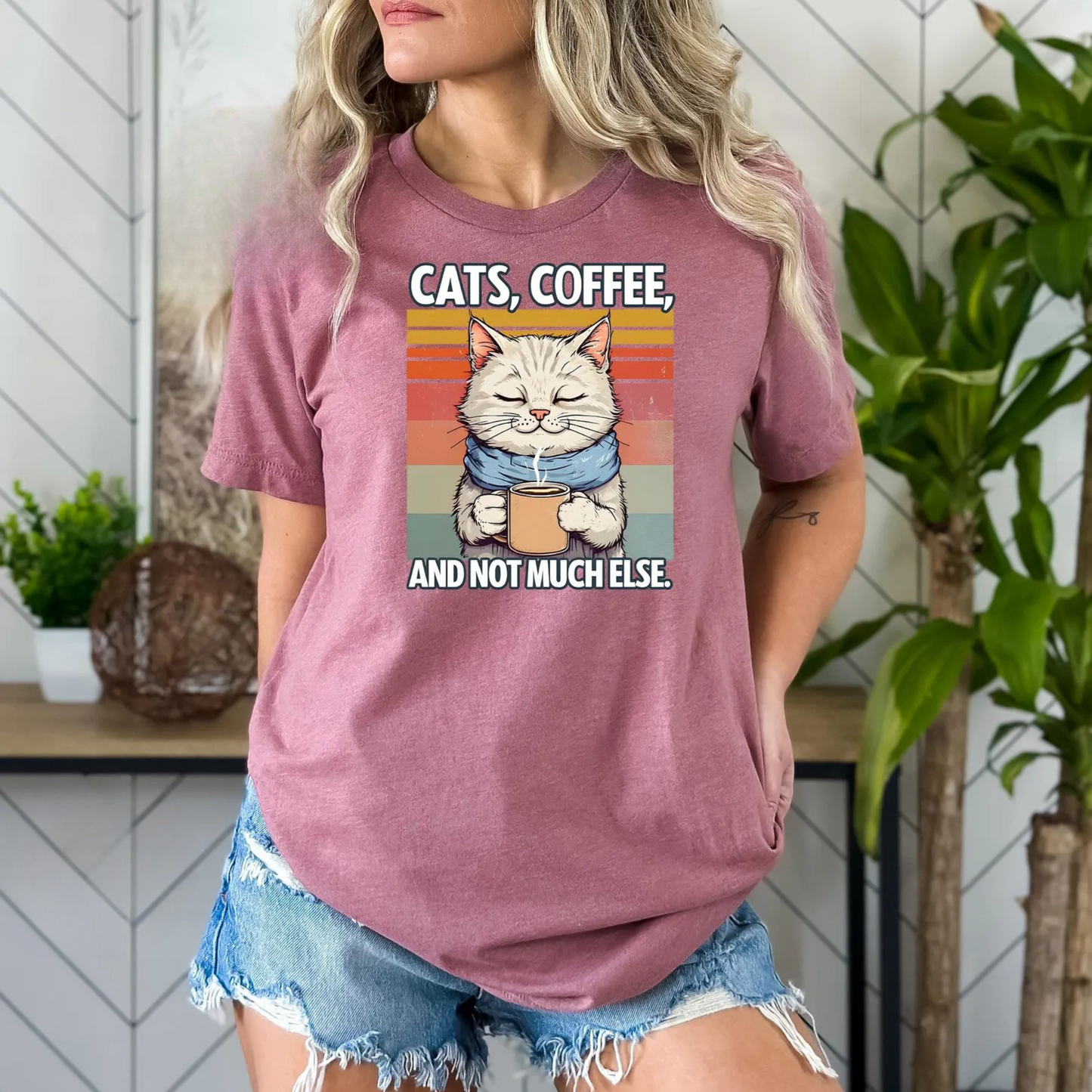 Cats & Coffee Tee New V2
