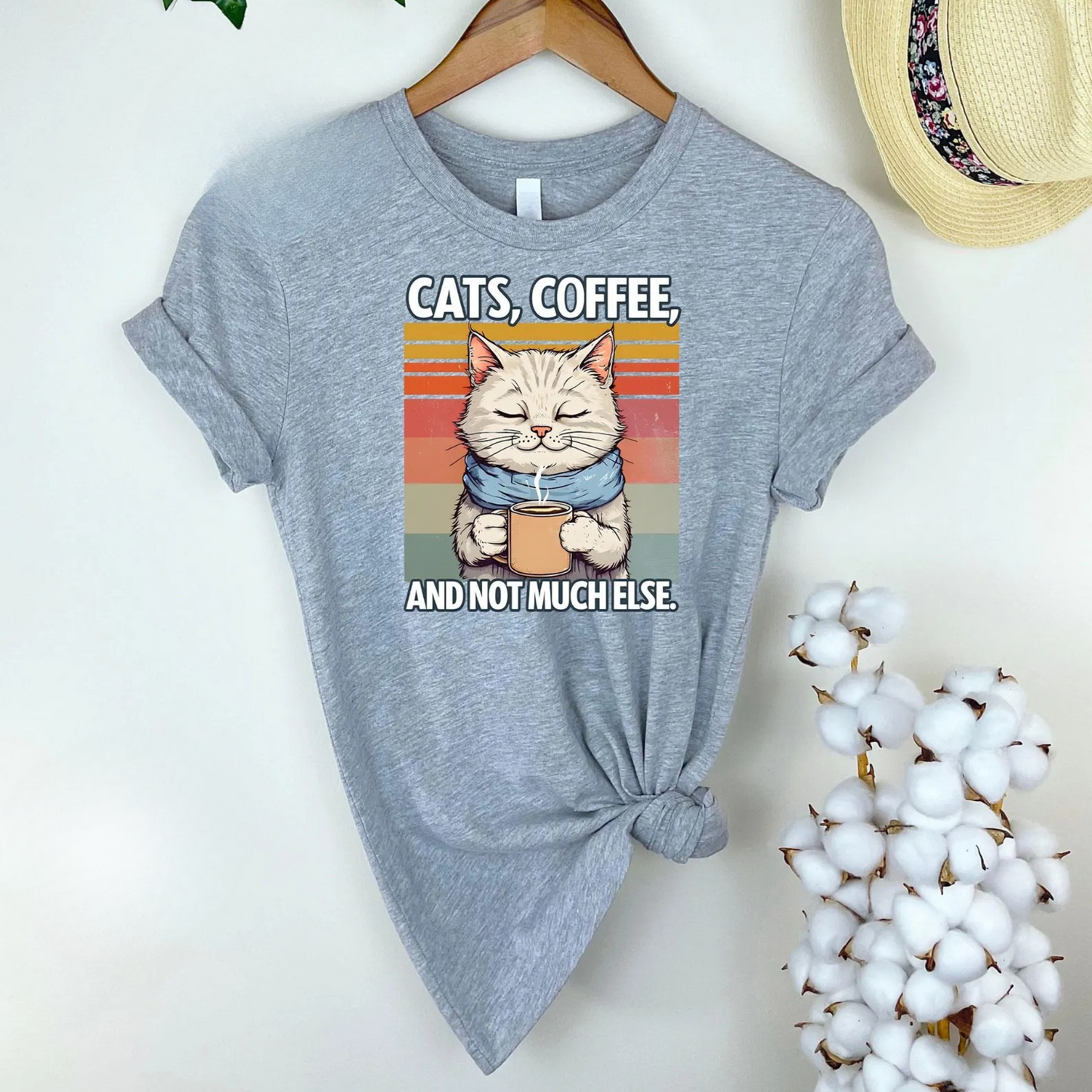 Cats & Coffee Tee New V2