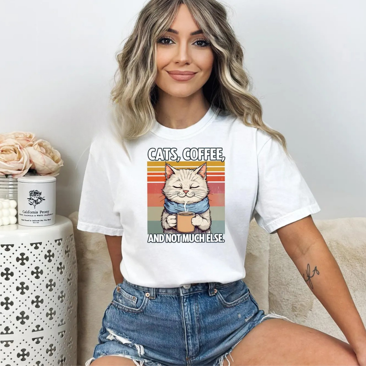 Cats & Coffee Tee New V2