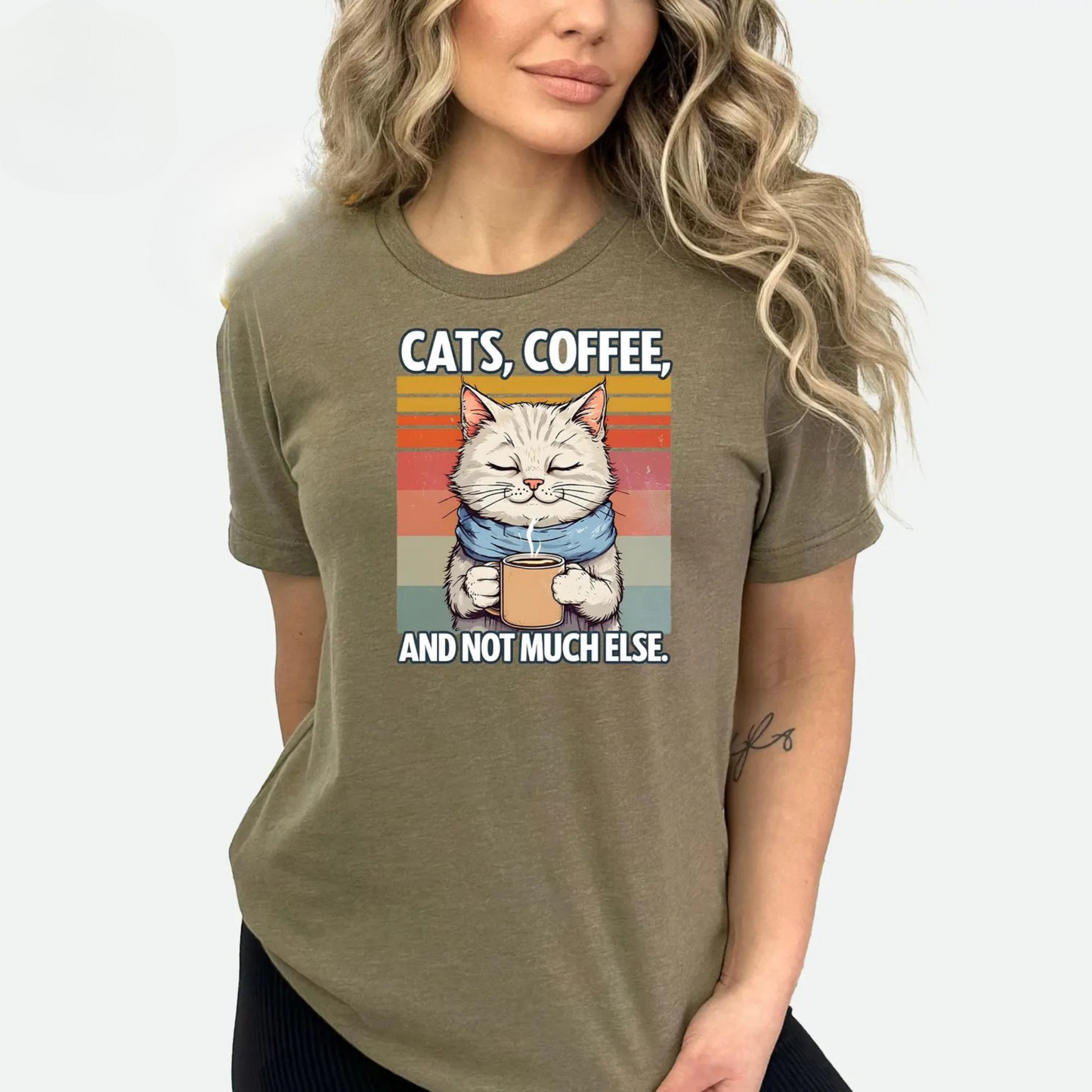 Cats & Coffee Tee New V2