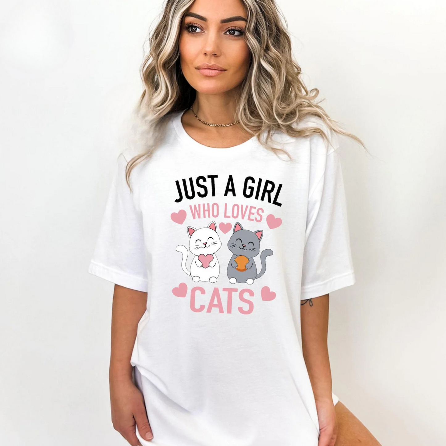 Just A Girl Who Loves Cats Tee V3