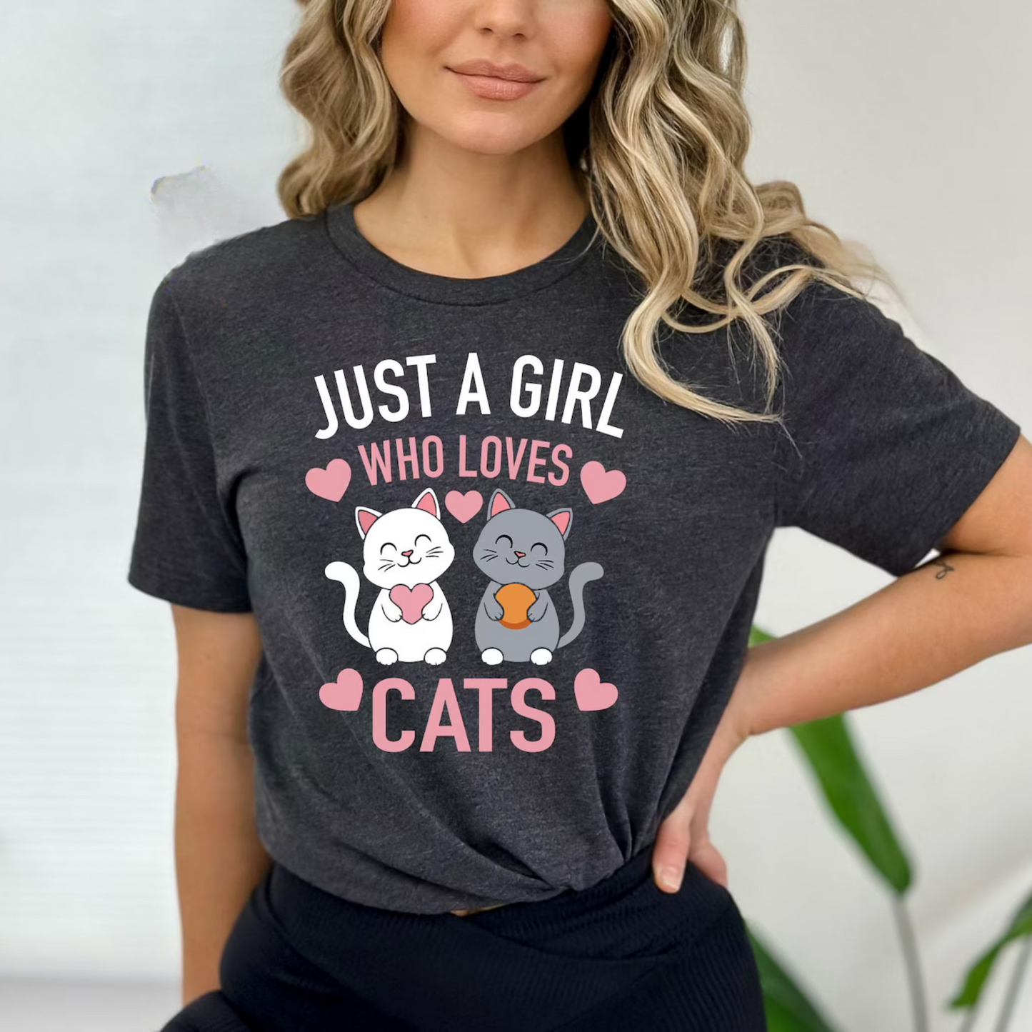 Just A Girl Who Loves Cats Tee V3