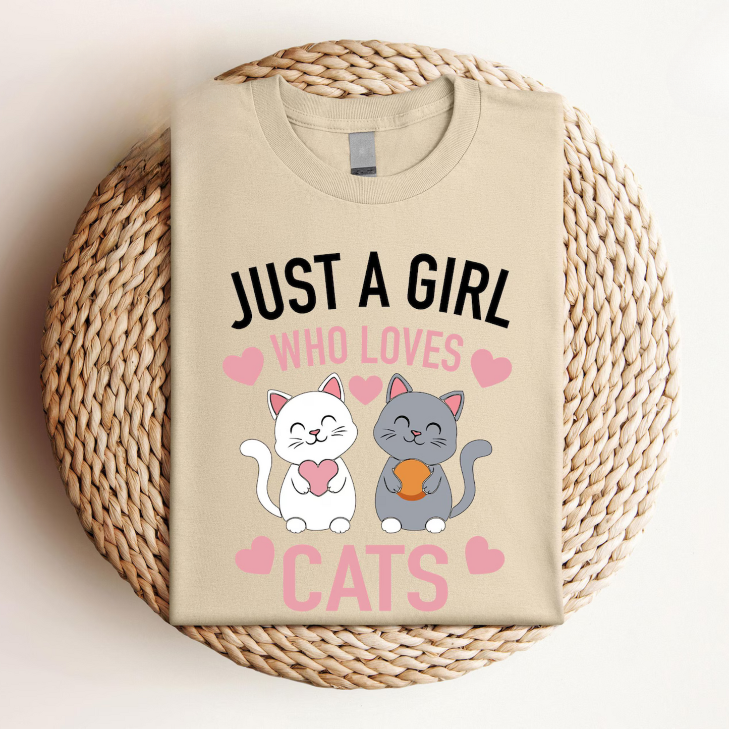 Just A Girl Who Loves Cats Tee V3