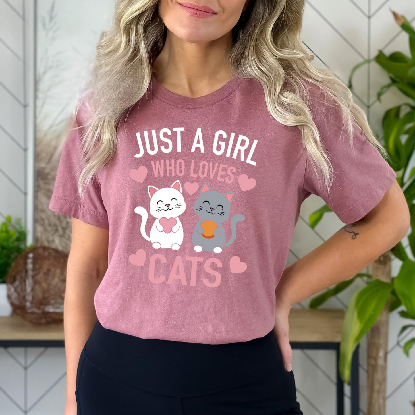Just A Girl Who Loves Cats Tee V3