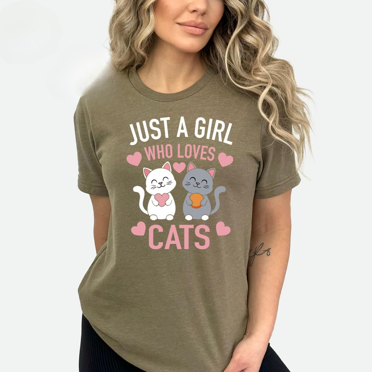 Just A Girl Who Loves Cats Tee V3