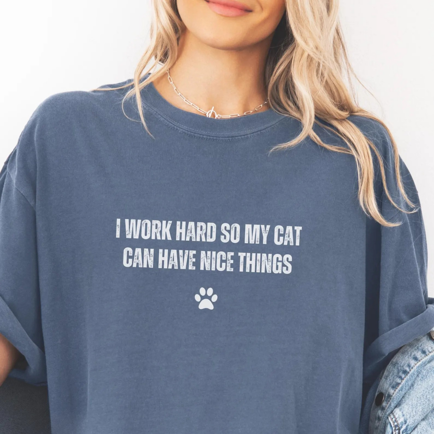 I Work Hard Cats Tee