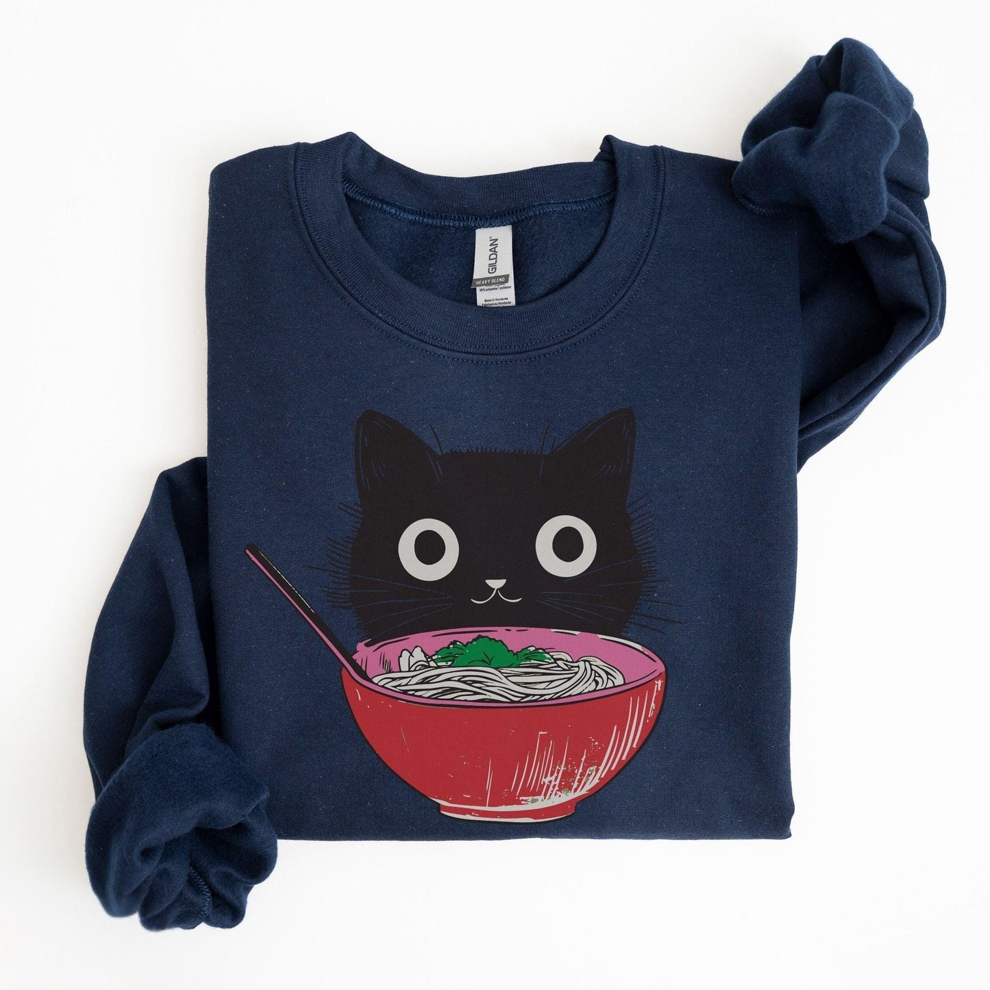 Retro Ramen Cat Sweater