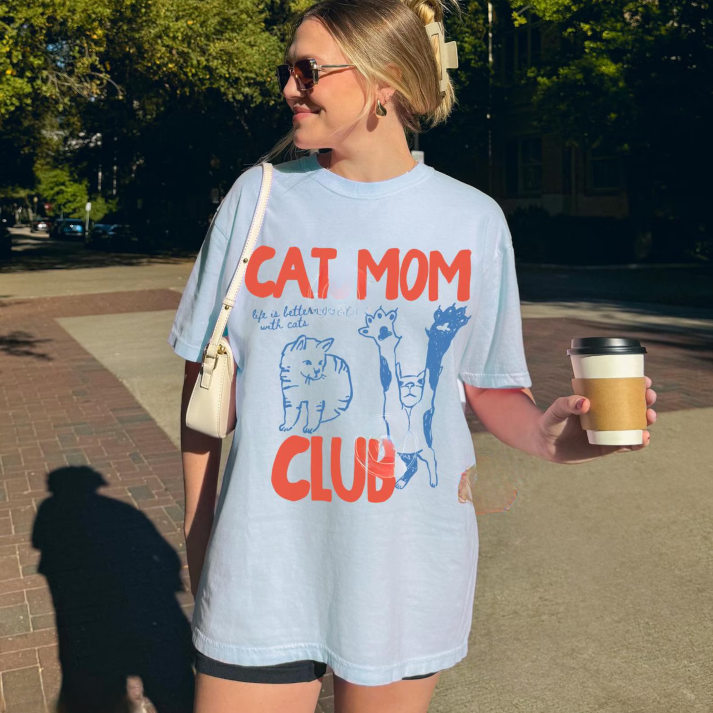 Cat Mom Club Tee V2