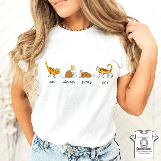 Un Deux Trois Cat Tee V16