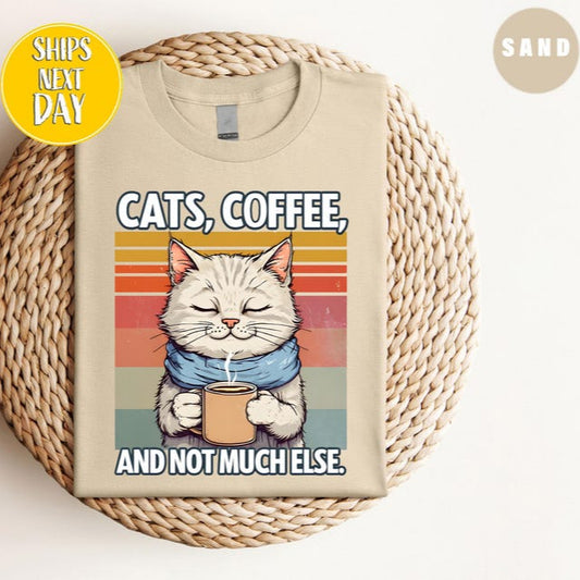 Cats & Coffee Tee New V2
