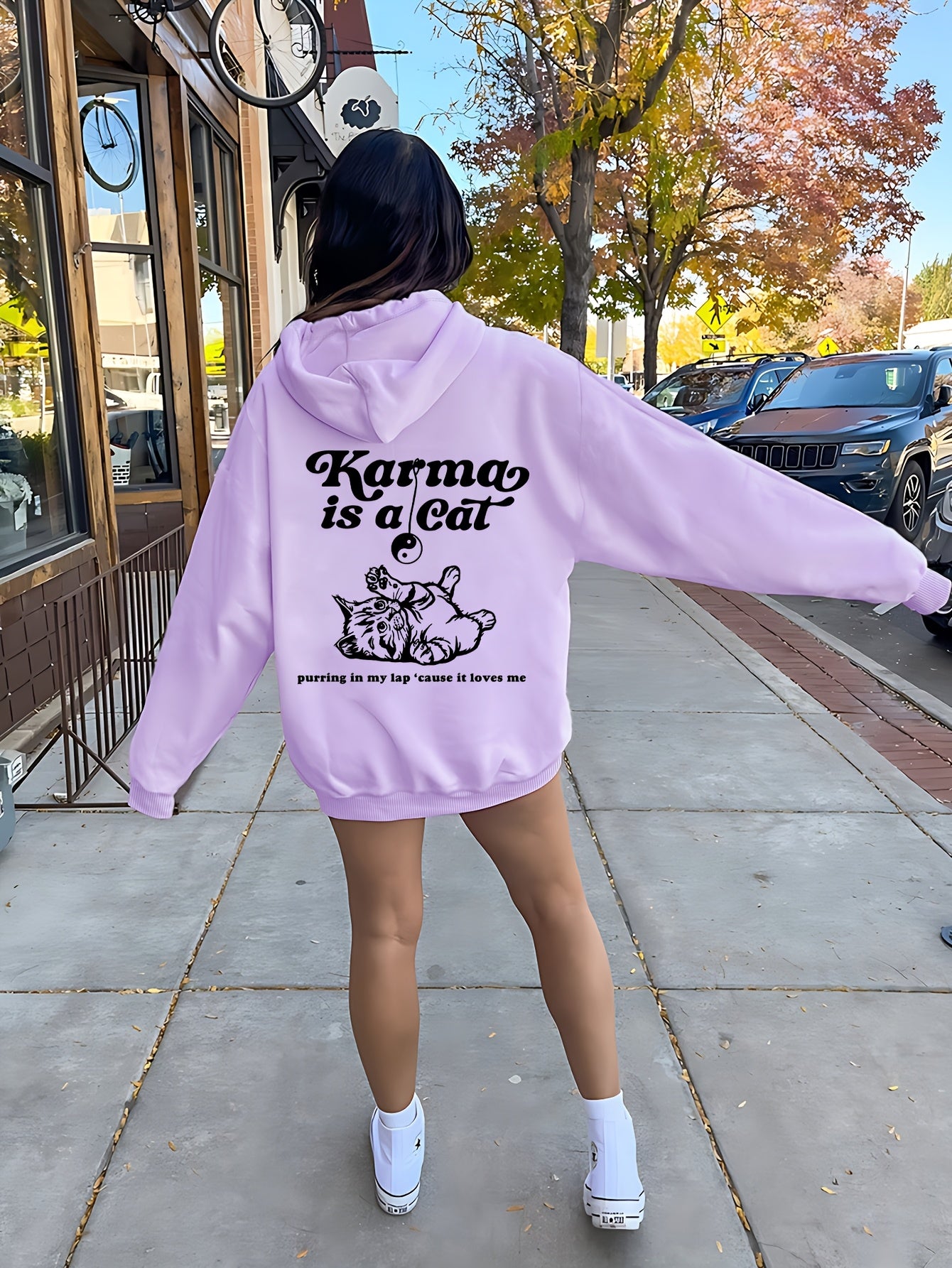 Karma Is A Cat Hoodie