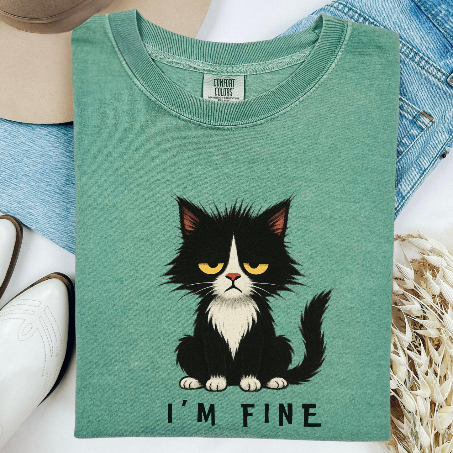 I’m Fine Cat Shirt V5