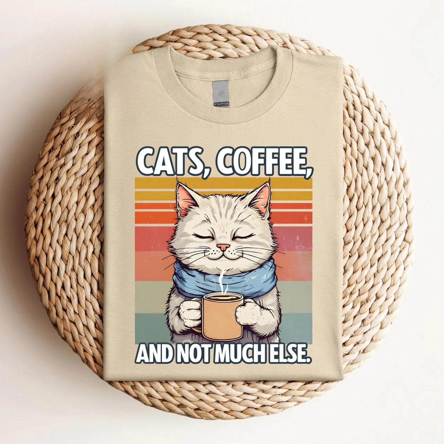 Cat's & Coffee Tee V8