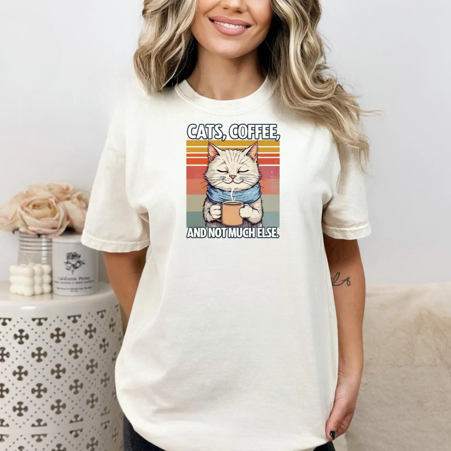 Cat's & Coffee Tee V8