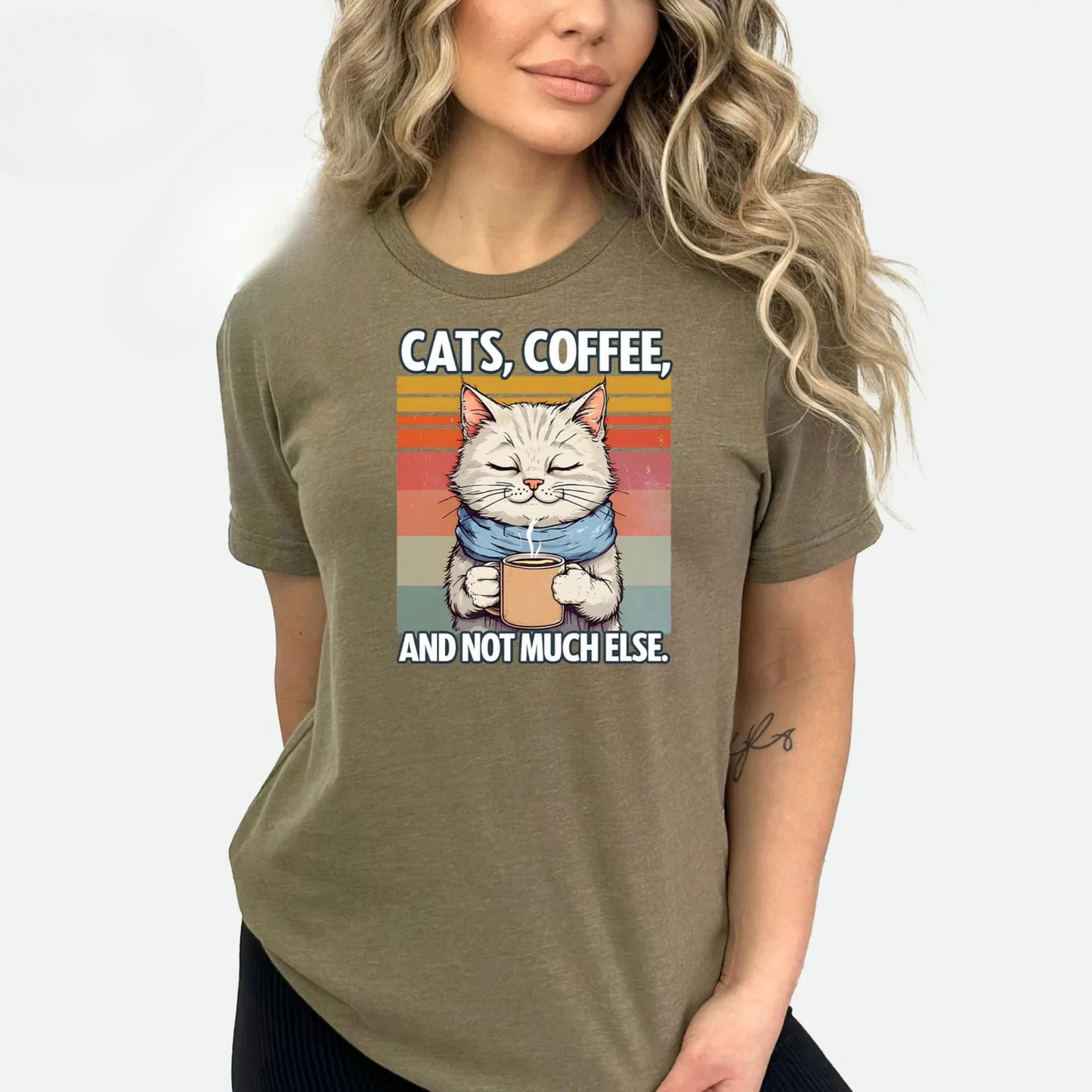 Cat's & Coffee Tee V8