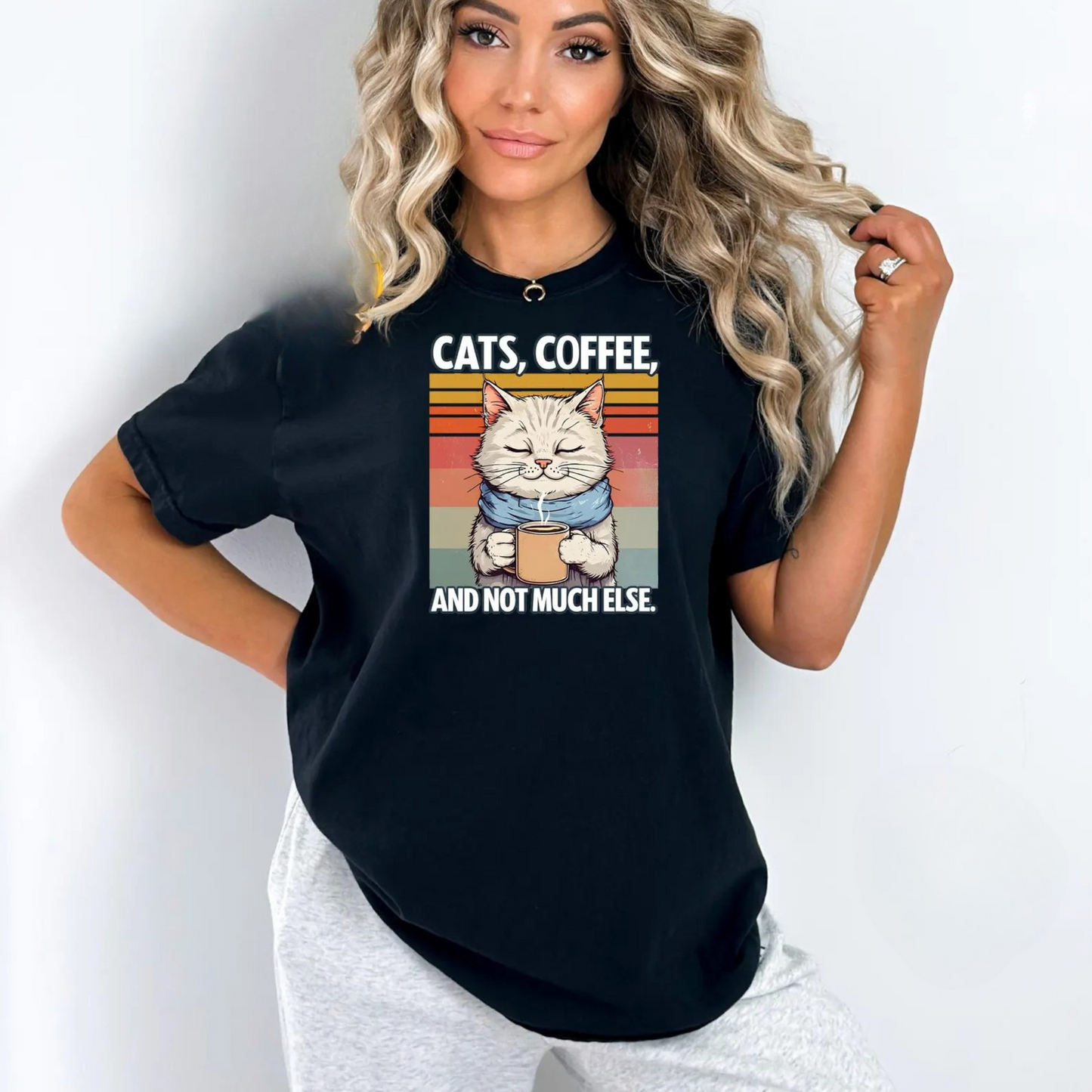 Cat's & Coffee Tee V8