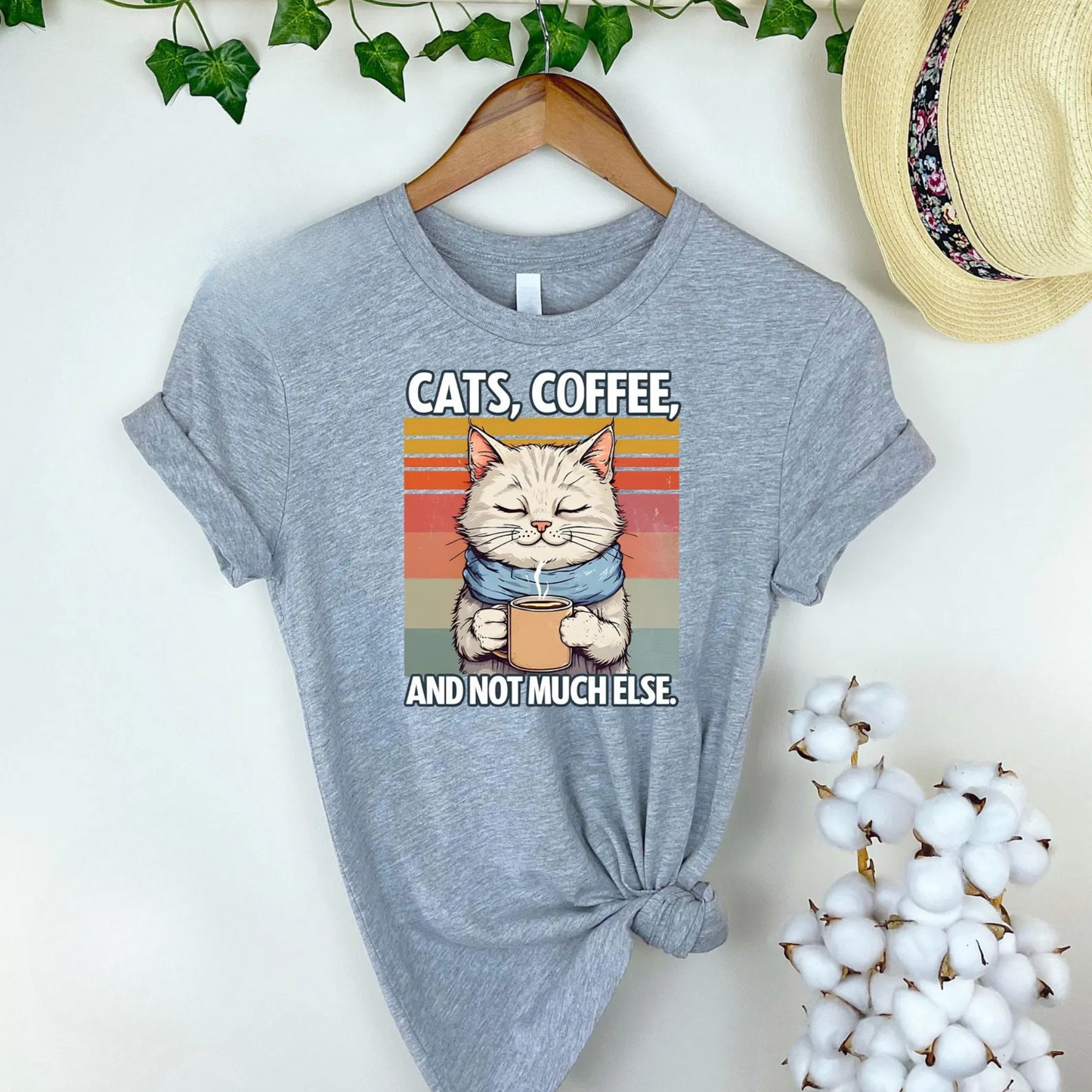Cat's & Coffee Tee V8