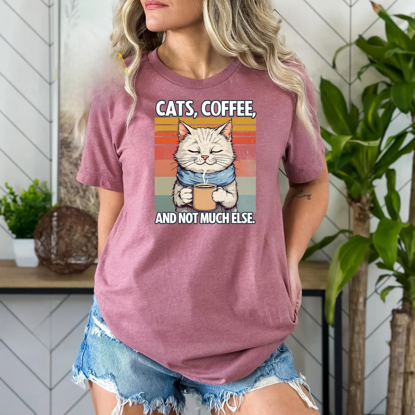 Cat's & Coffee Tee V8