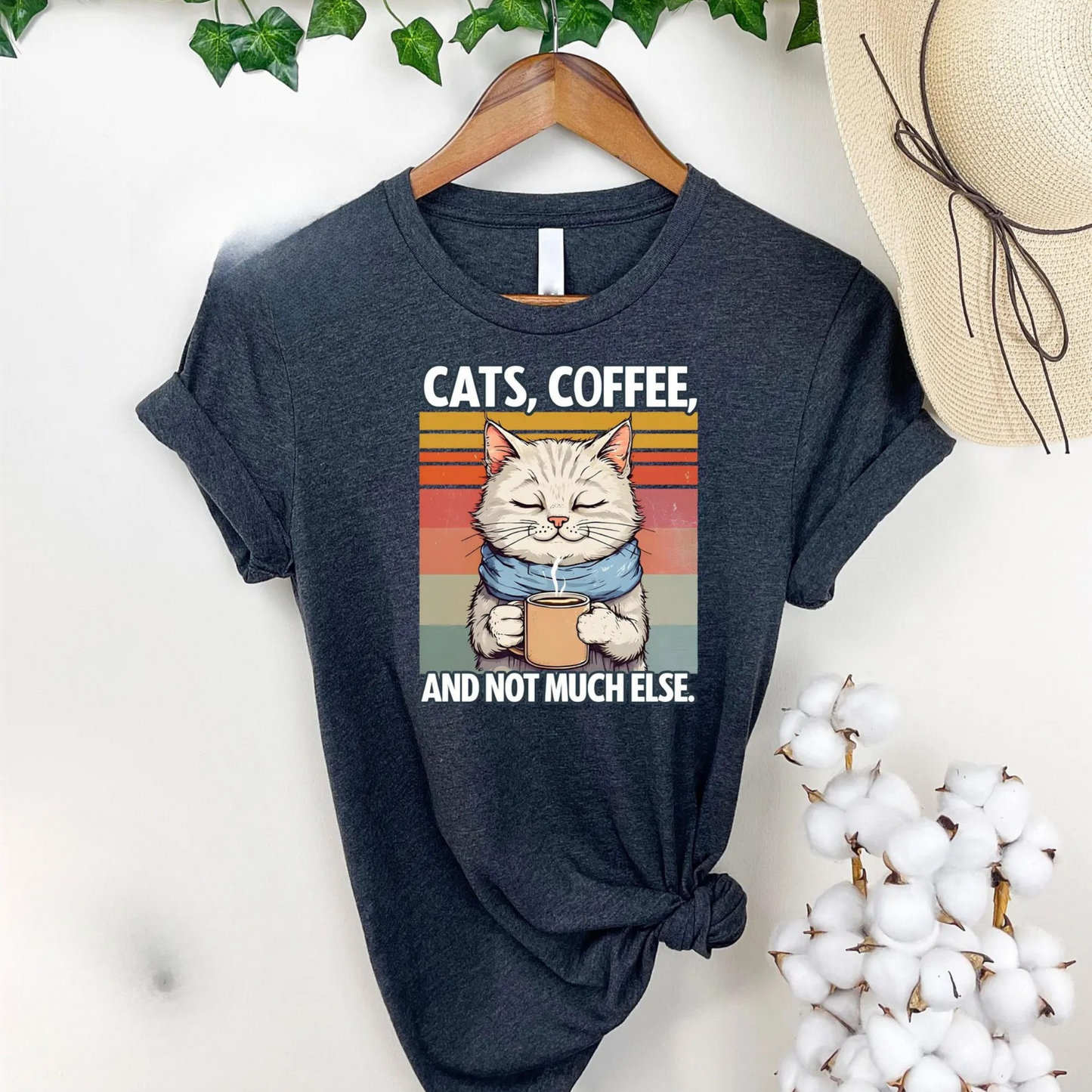 Cat's & Coffee Tee V8