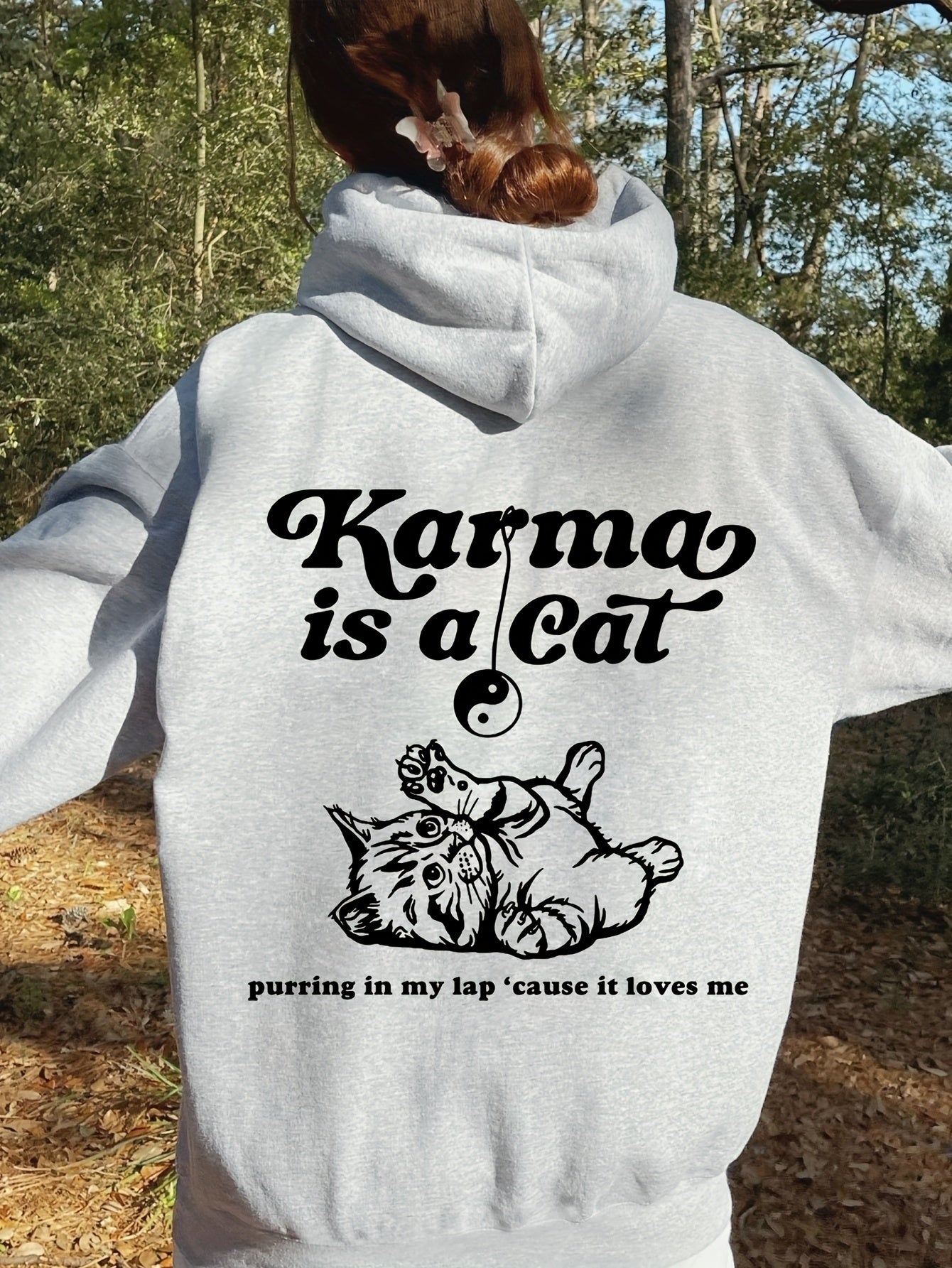 Karma Is A Cat Hoodie