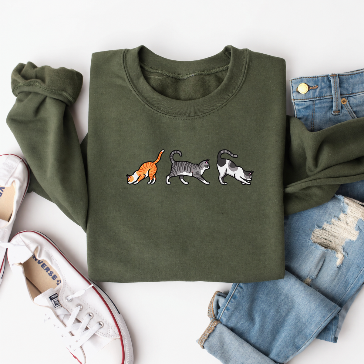 Playful Feline Sweatshirt
