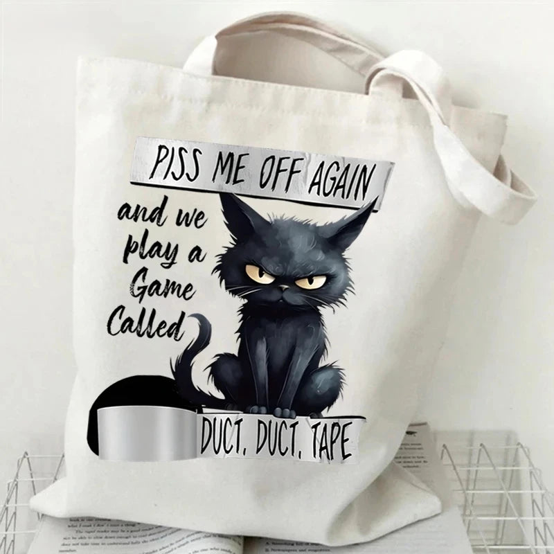 Cat's & Books Tote Bag