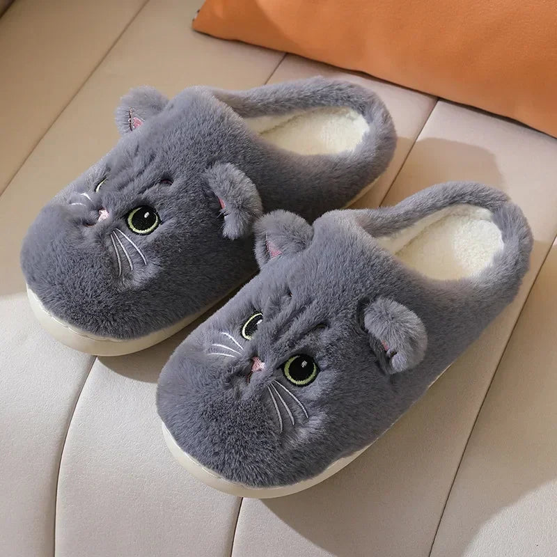 Black Cat Slippers
