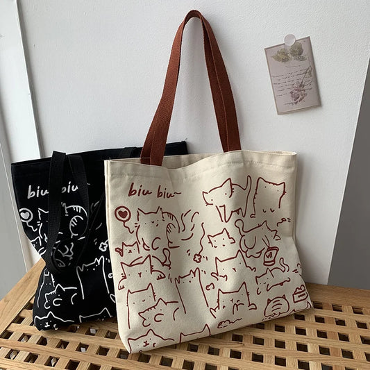 Japanese Cat Tote Bag