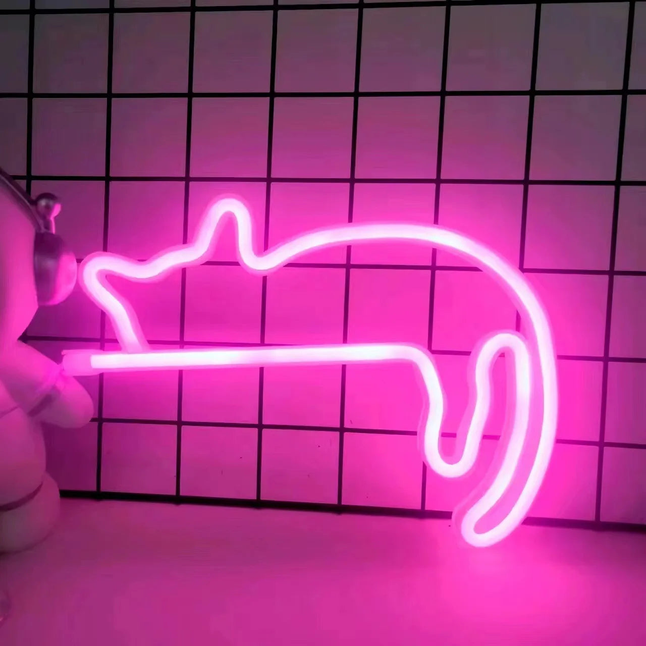 Cat LED Light Sign