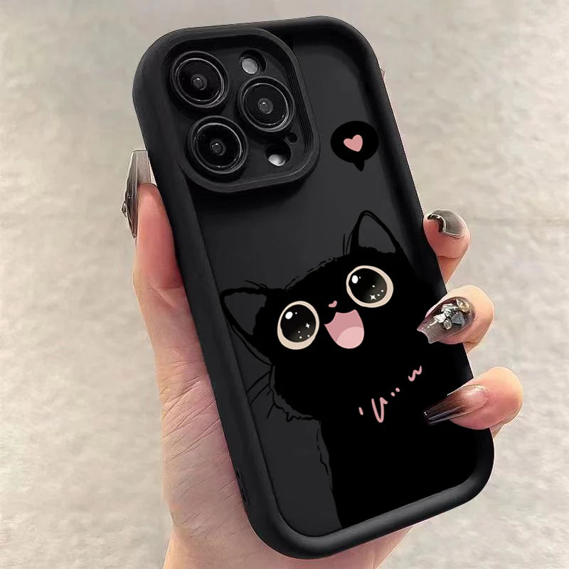 Black Cat iPhone Case