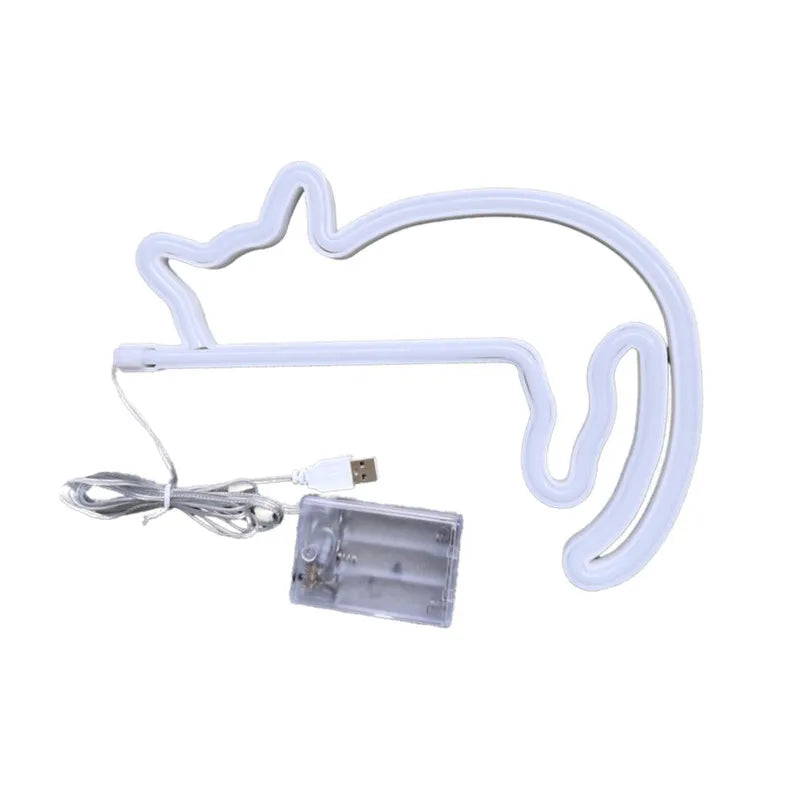 Cat LED Light Sign