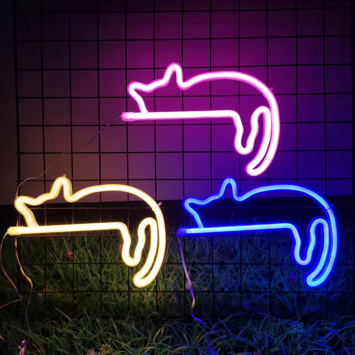 Cat LED Light Sign
