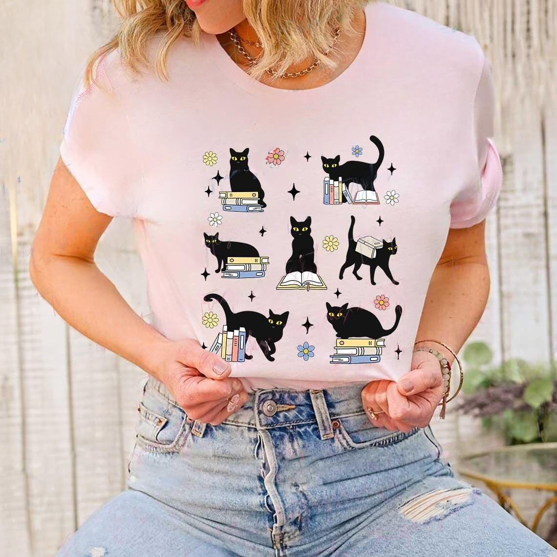 Cat's Books Tee