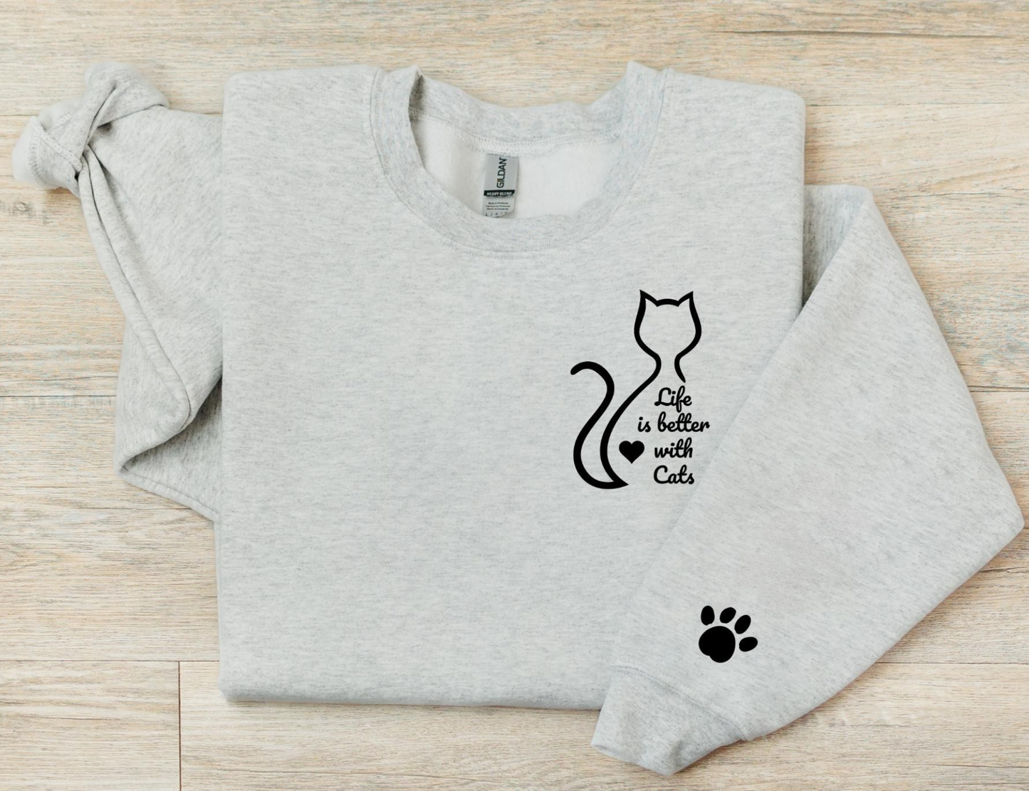 Life Is Better Cats Sweater