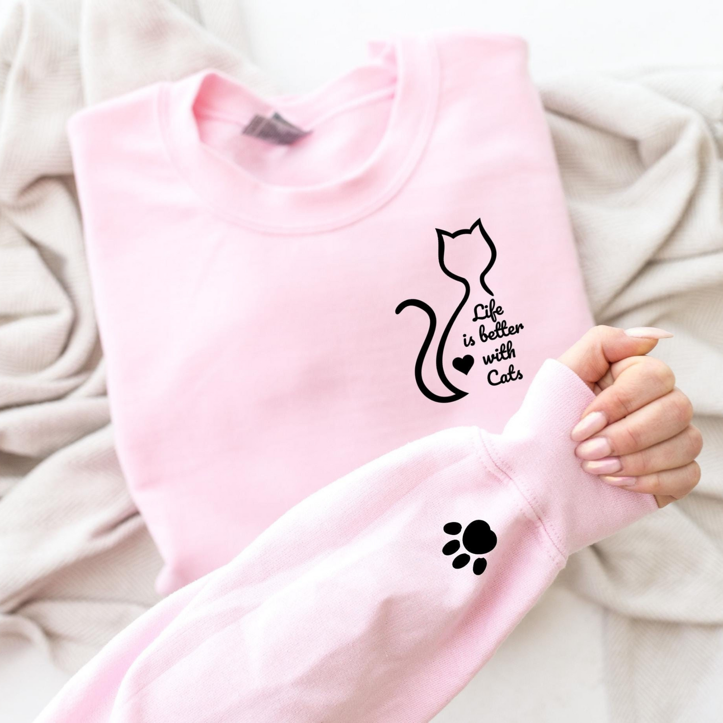 Life Is Better Cats Sweater