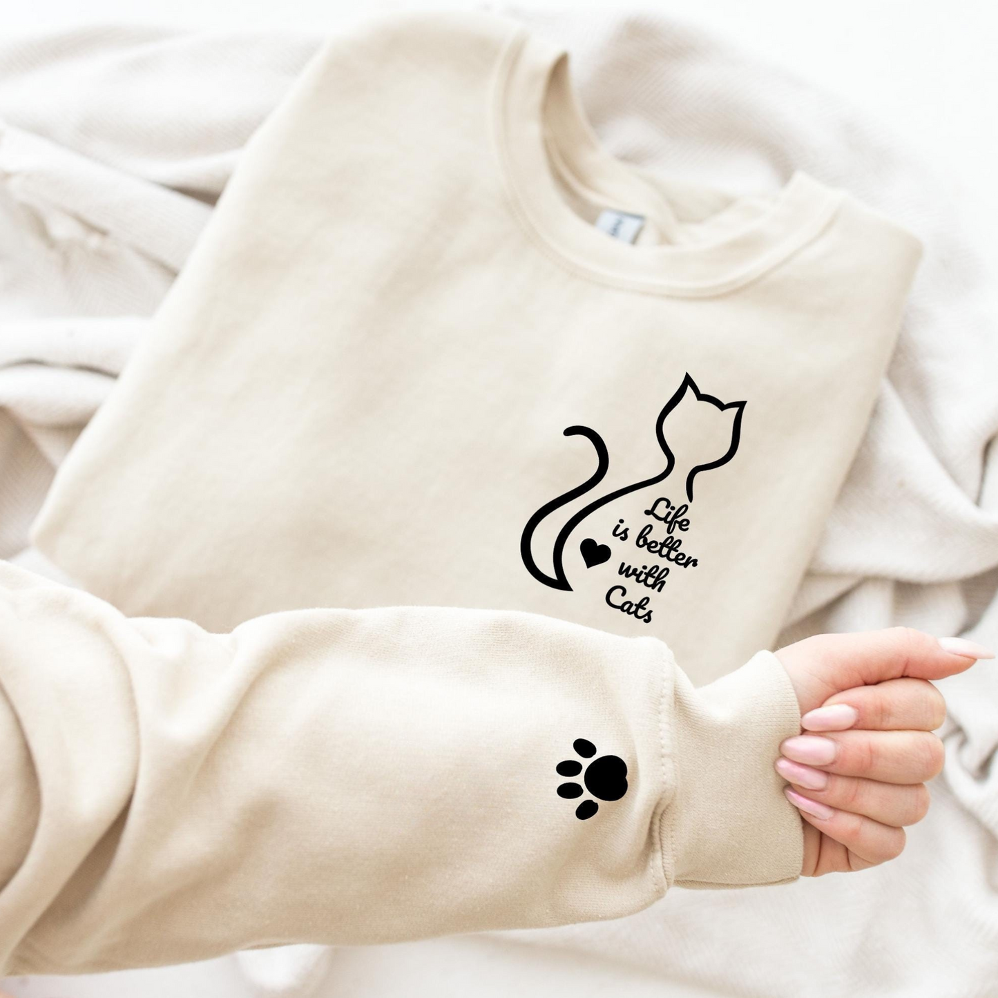 Life Is Better Cats Sweater
