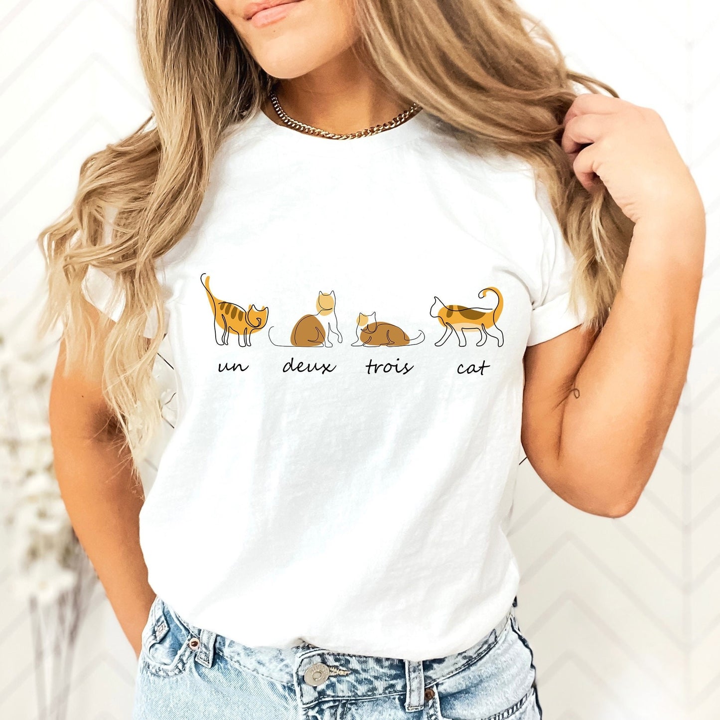 Un Deux Trois Cat Tee V20