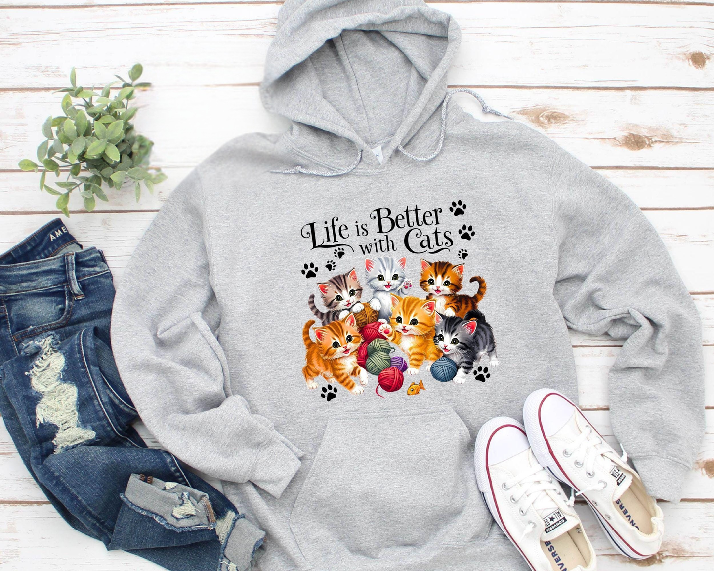 Life Is Better With Cats Sweatshirt