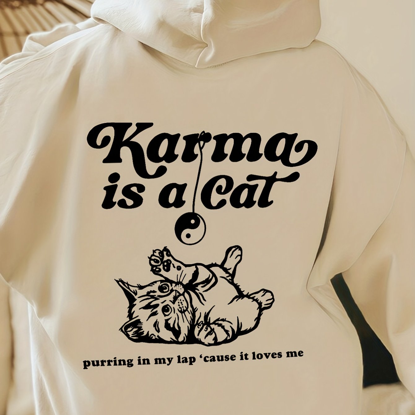 Karma Is A Cat Hoodie