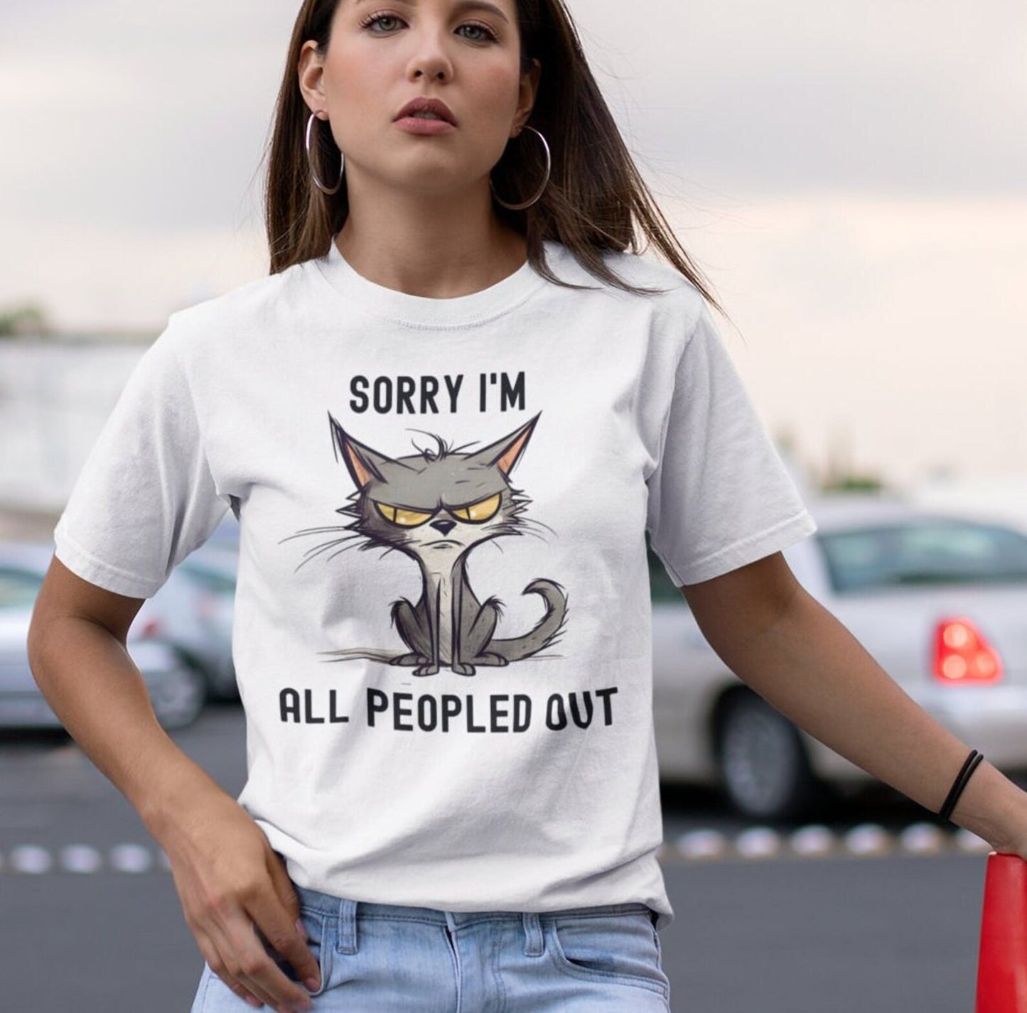 Sarcasm Cat Tee V2