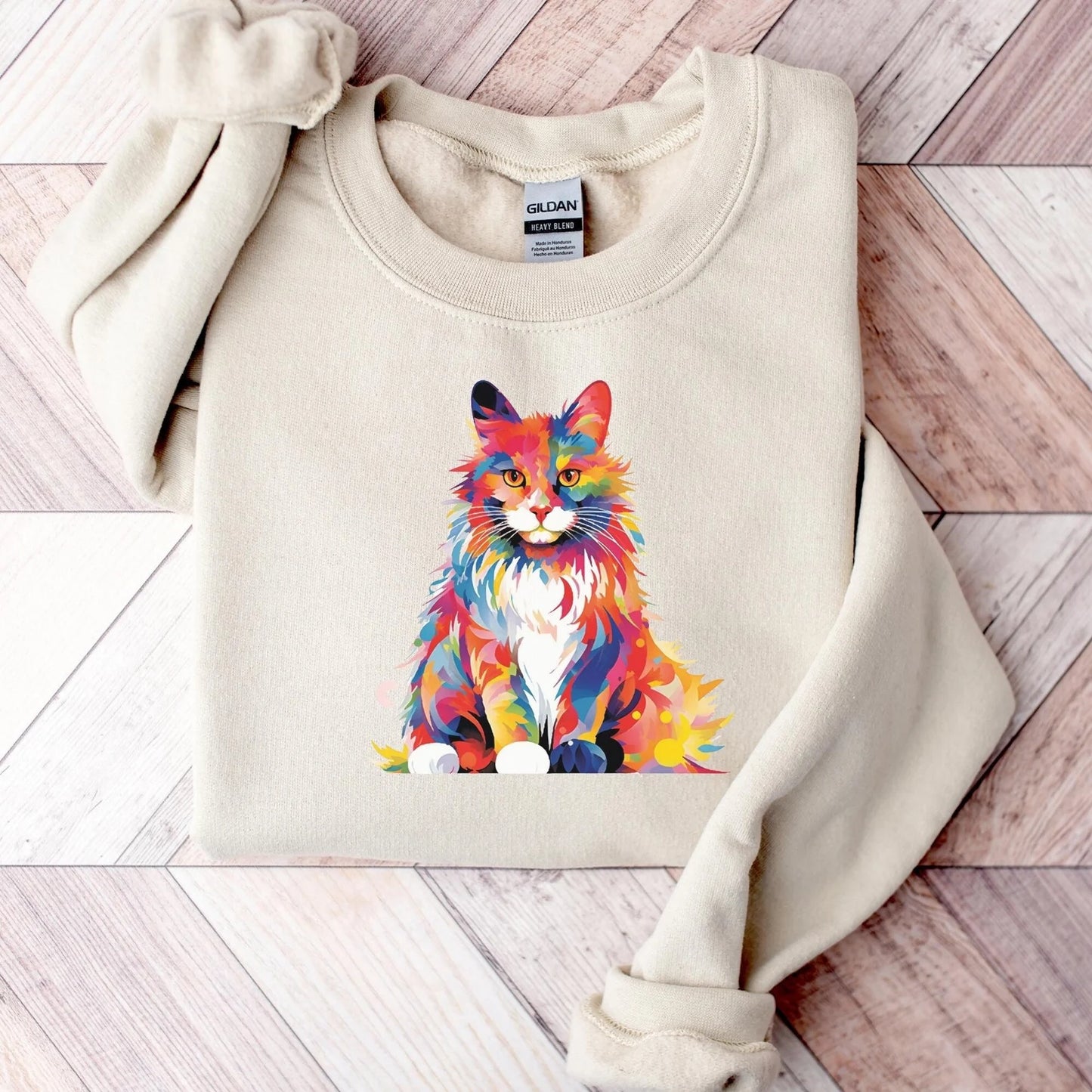 Floral Cat Sweater V6