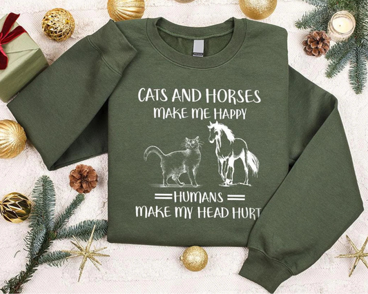 Cats & Horses Sweater