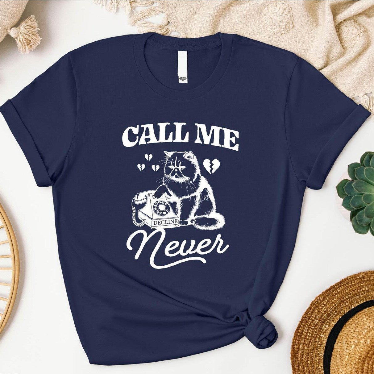 Call Me Never Tee