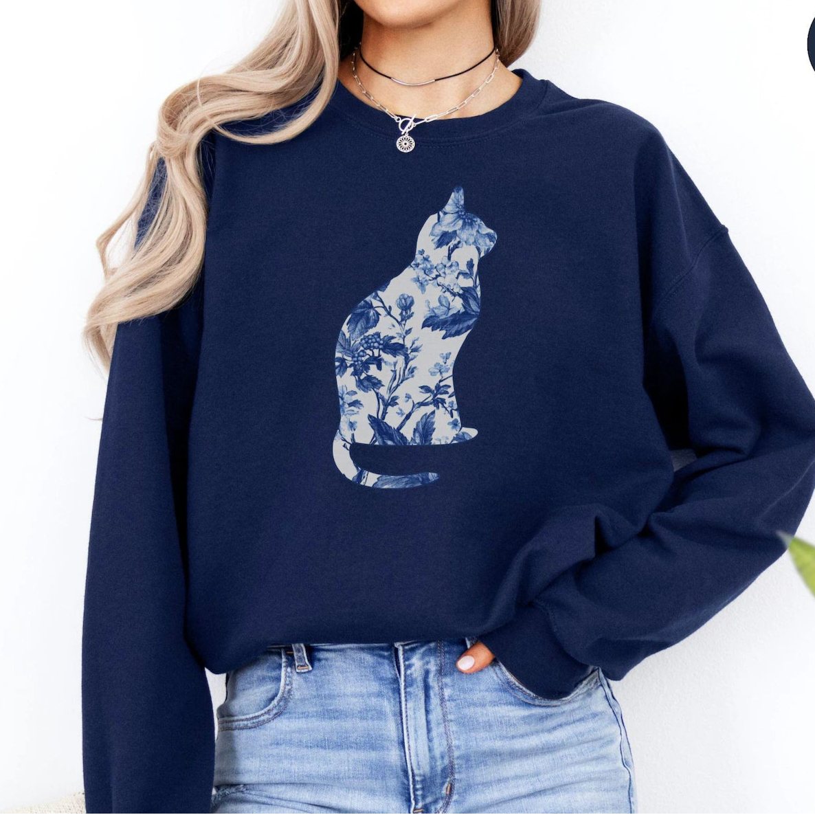 Floral Cat Sweater