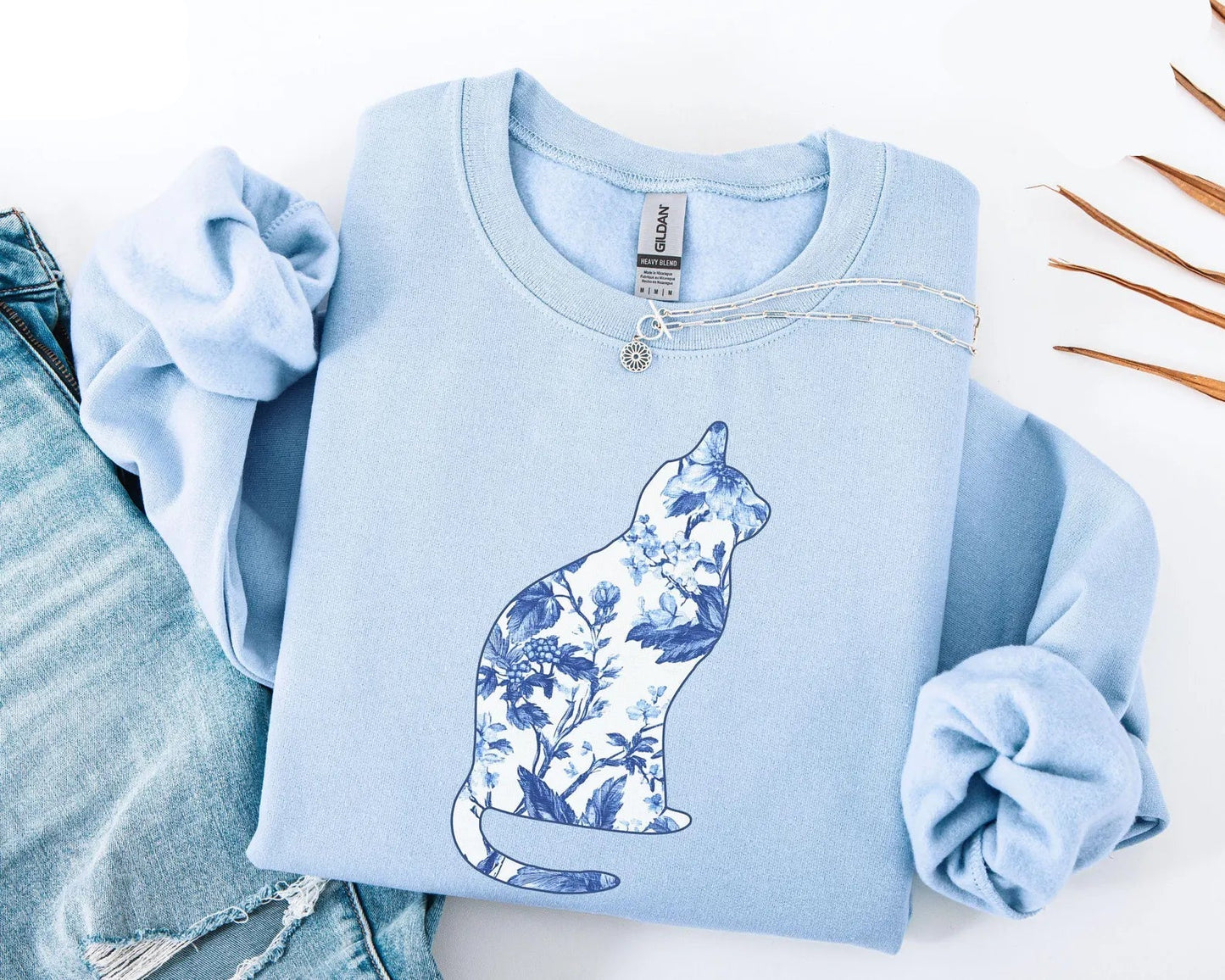 Floral Cat Sweater